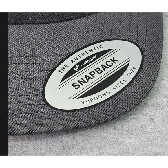 Pendleton Classic Yupoong Hat One Size Gray Snapback Blue Patch Wool Blend Cap - Picture 3 of 10